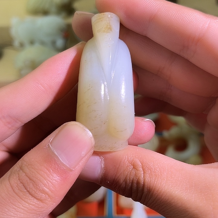 和田玉未镶嵌颈饰༒****