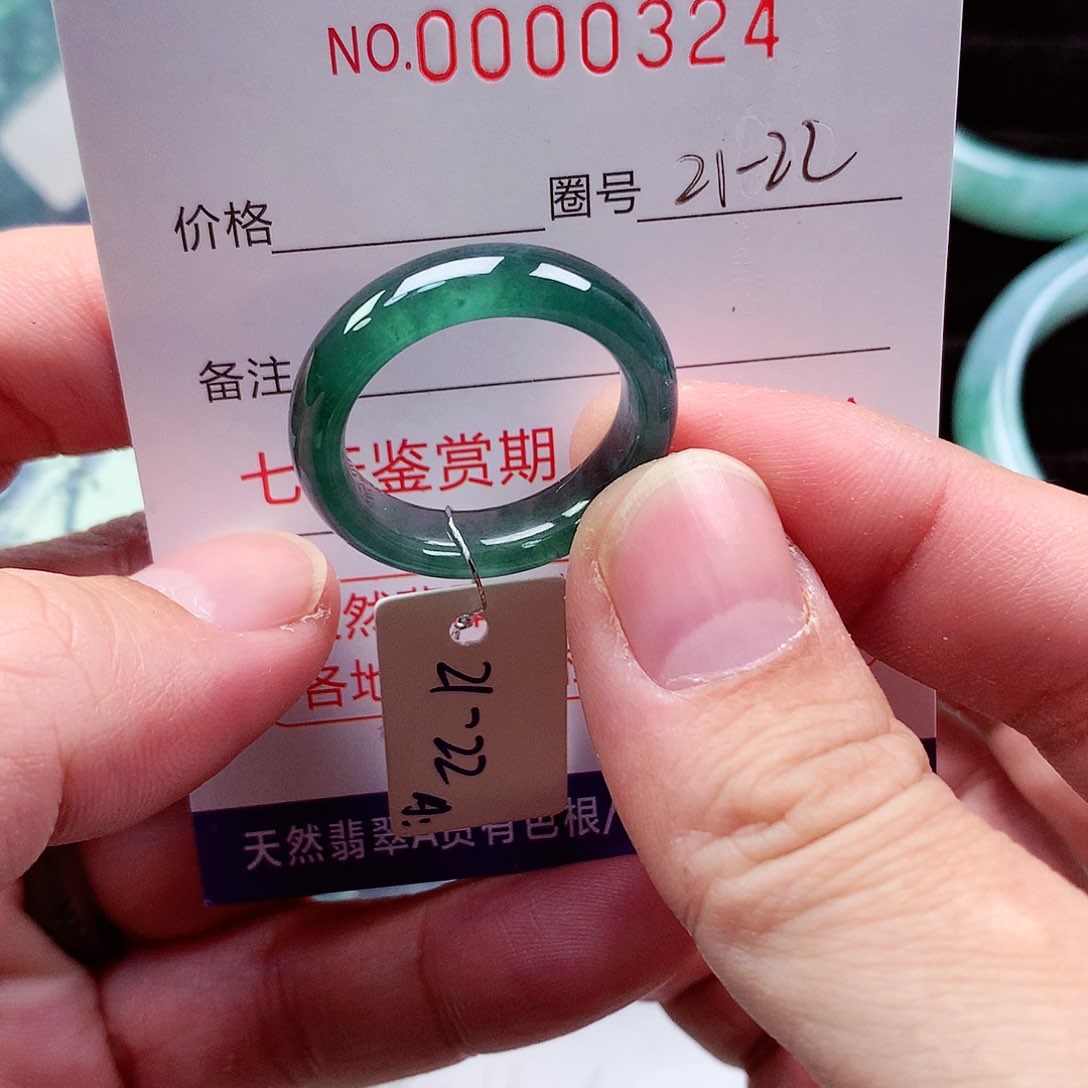 【闪购商品】翡翠戒指未镶嵌细*哥天然