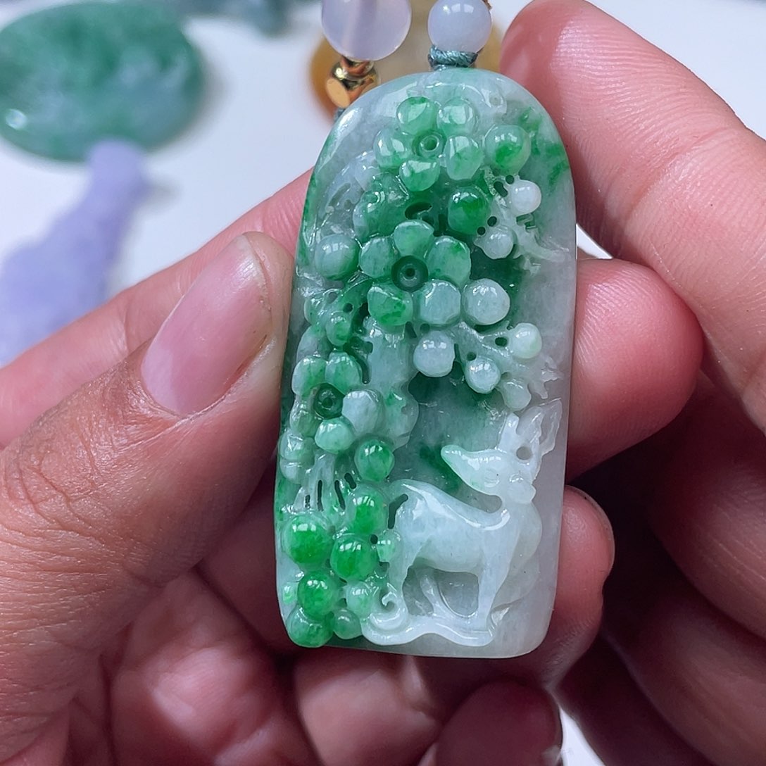 翡翠未镶嵌颈饰翡玉缘翡翠