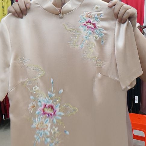 喜妈妈喜婆婆粉色旗袍