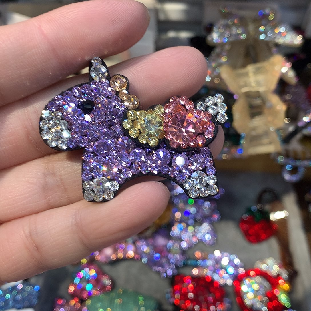 仿水晶非金属拜拜夹