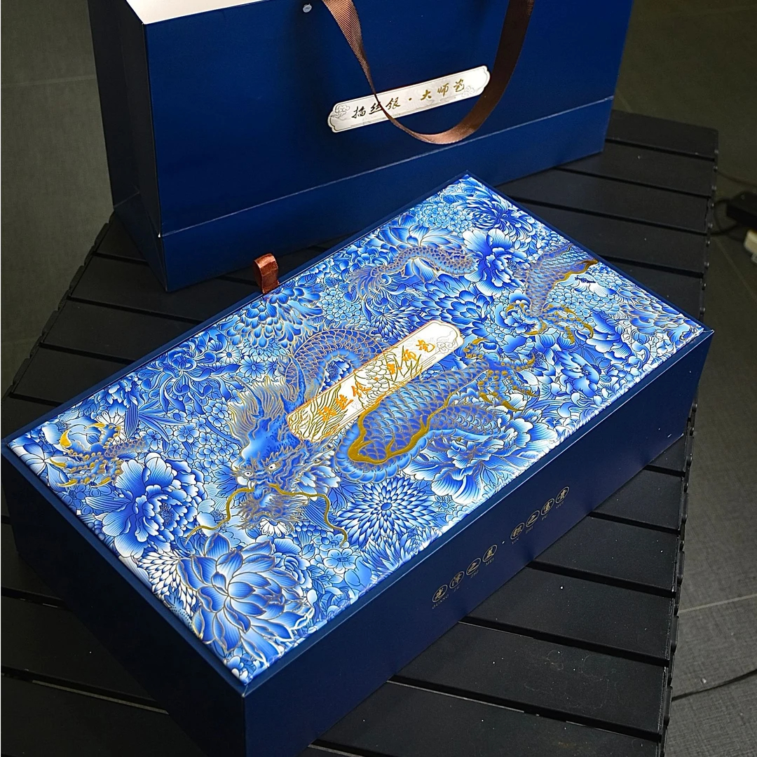 掐丝银悬停三才盖碗茶具套组凤鸣壶主人杯公道杯礼盒送礼精美陶瓷