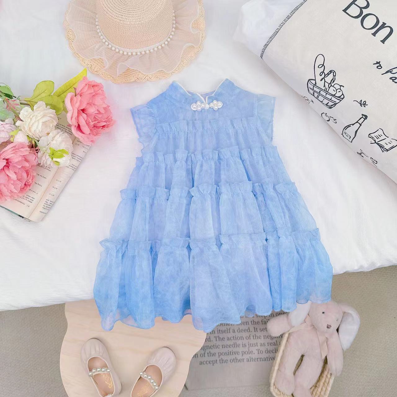 【Dannirabbit】时尚甜美女孩高级感小飞袖汉服裙子 D-V698