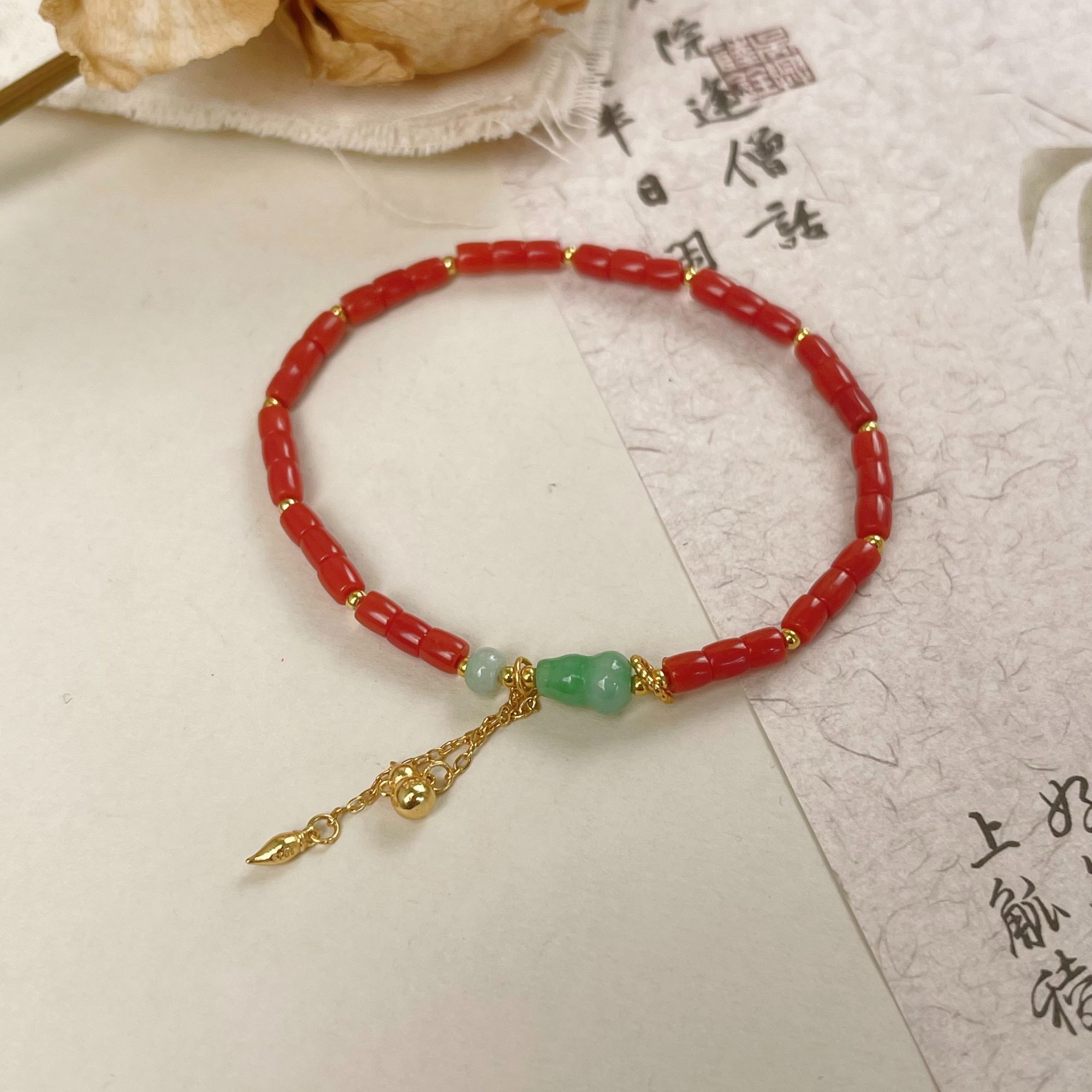 【一菲臻选】珊瑚手串-D4058TD-多样性发其一