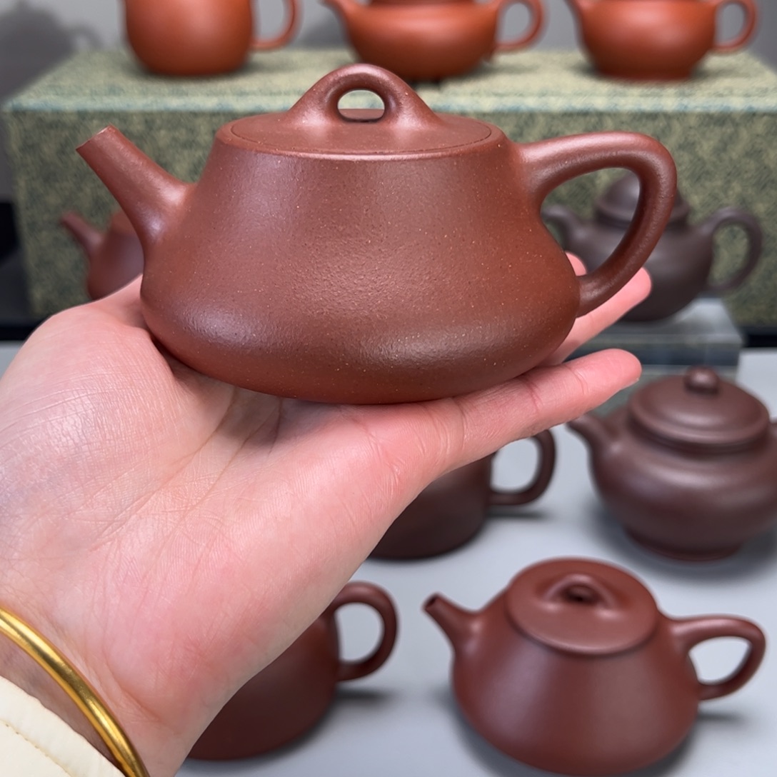 紫砂茶壶中槽清柱瓢200c c