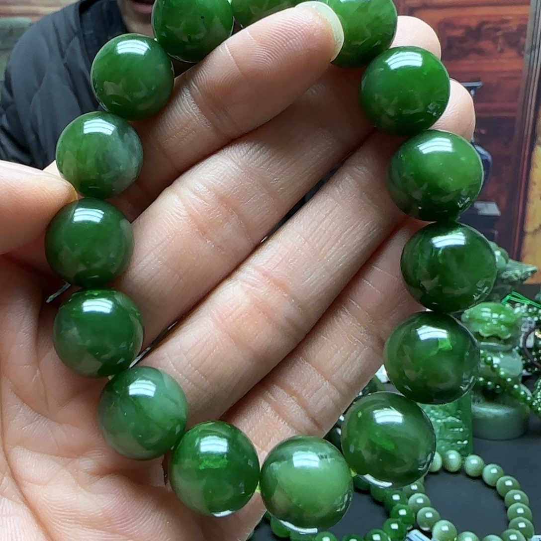 和田玉手串未镶嵌