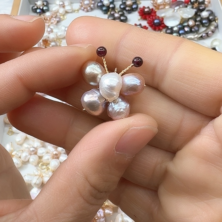 淡水珍珠颈饰银S925镶嵌