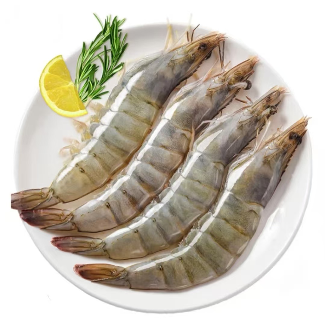 [新疆包邮]3.3公斤30/40新鲜无冰大号皇冠南美白虾速冻锁鲜高品质