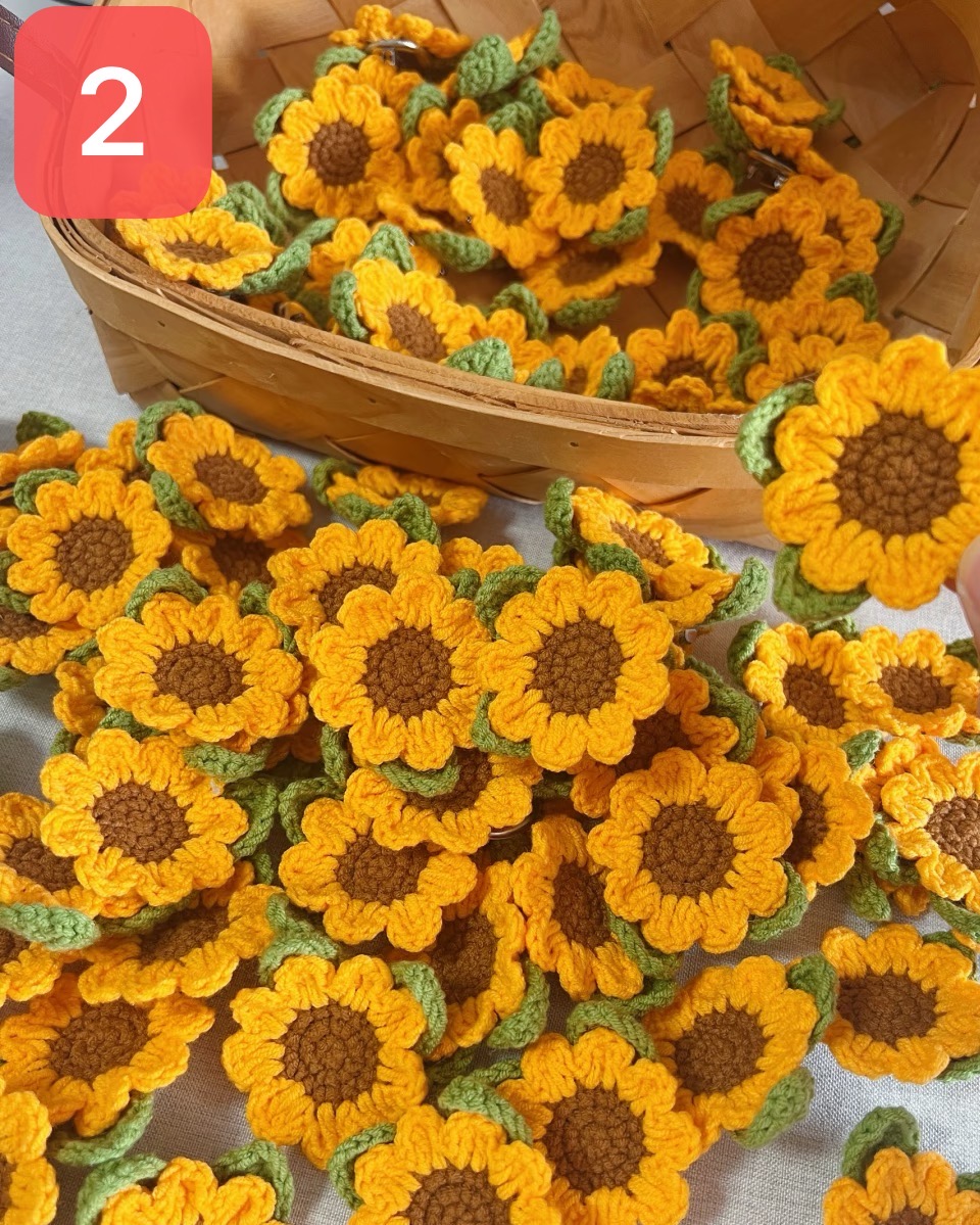 毛线钩织花手工花束挂件玩偶盆栽全品类