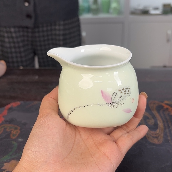 龙泉云间青瓷小米茶器