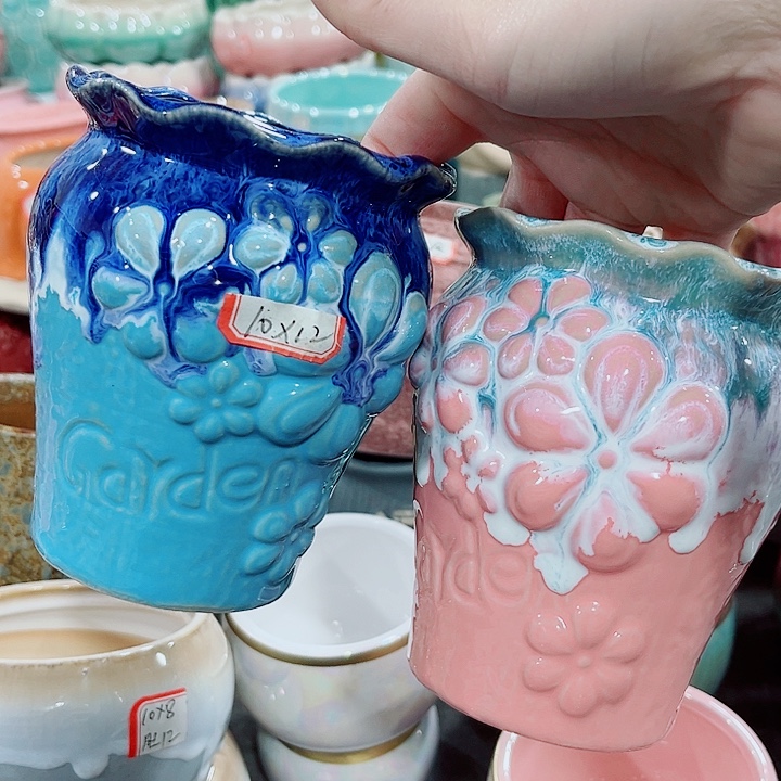 多肉陶瓷花盆满10元包邮