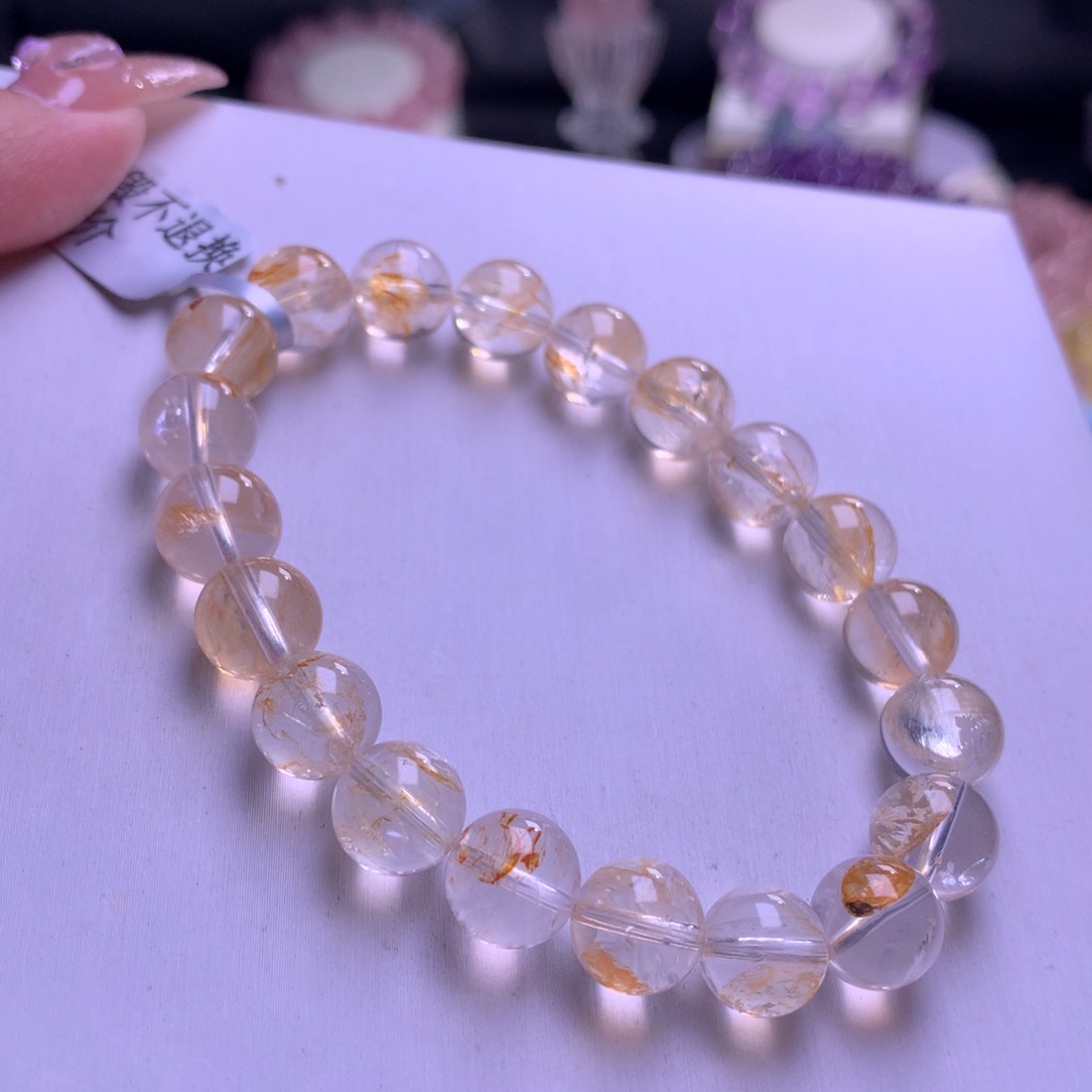 未镶嵌手链水晶糖纸胶花9+