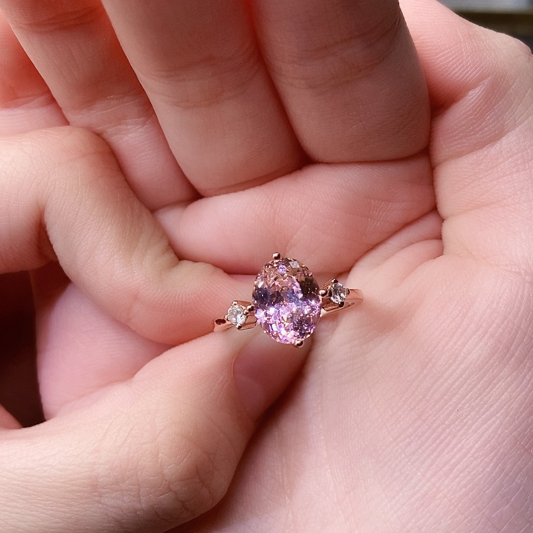 珠宝奇石银S925镶嵌碧玺