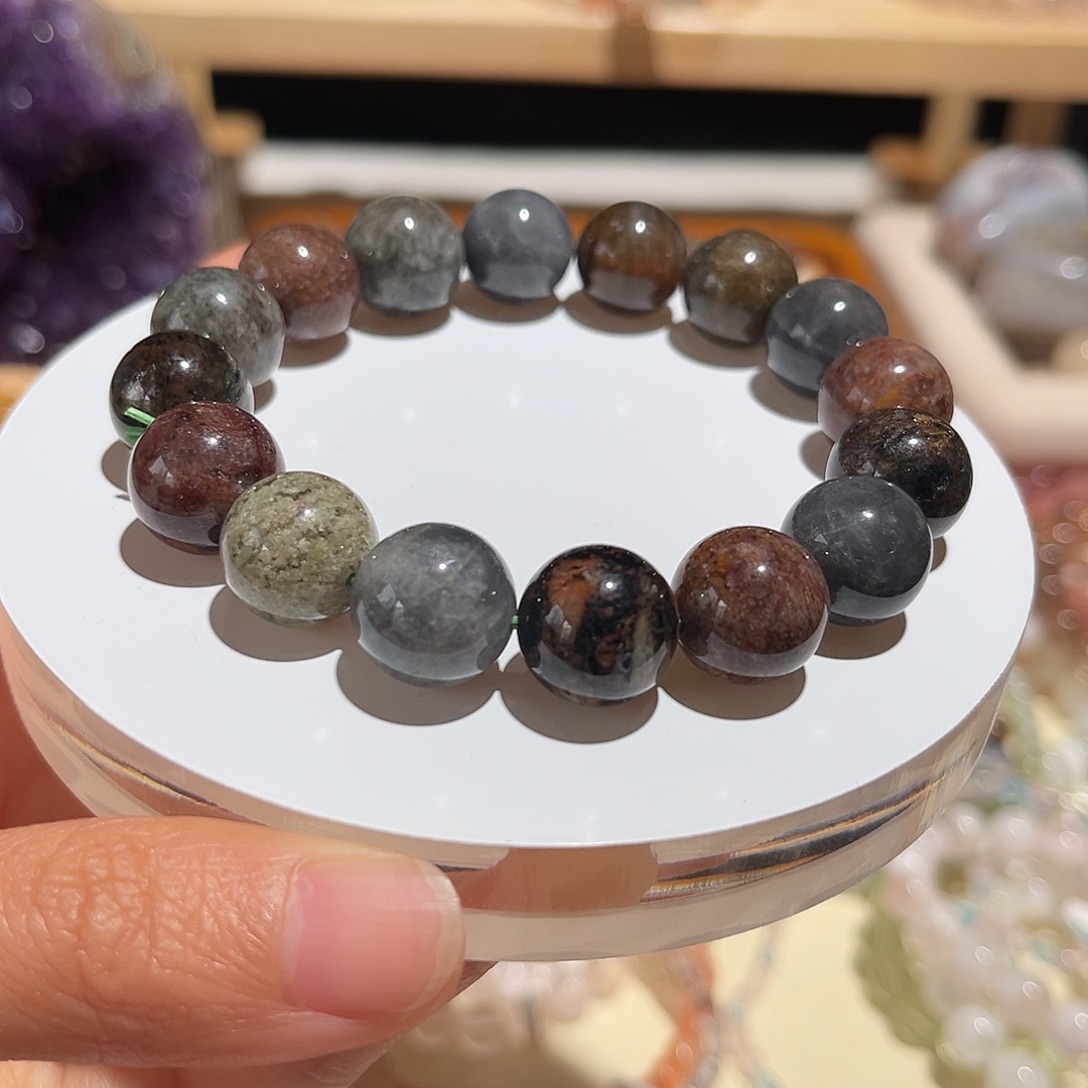 手链未镶嵌水晶老矿四季幽灵13咪575