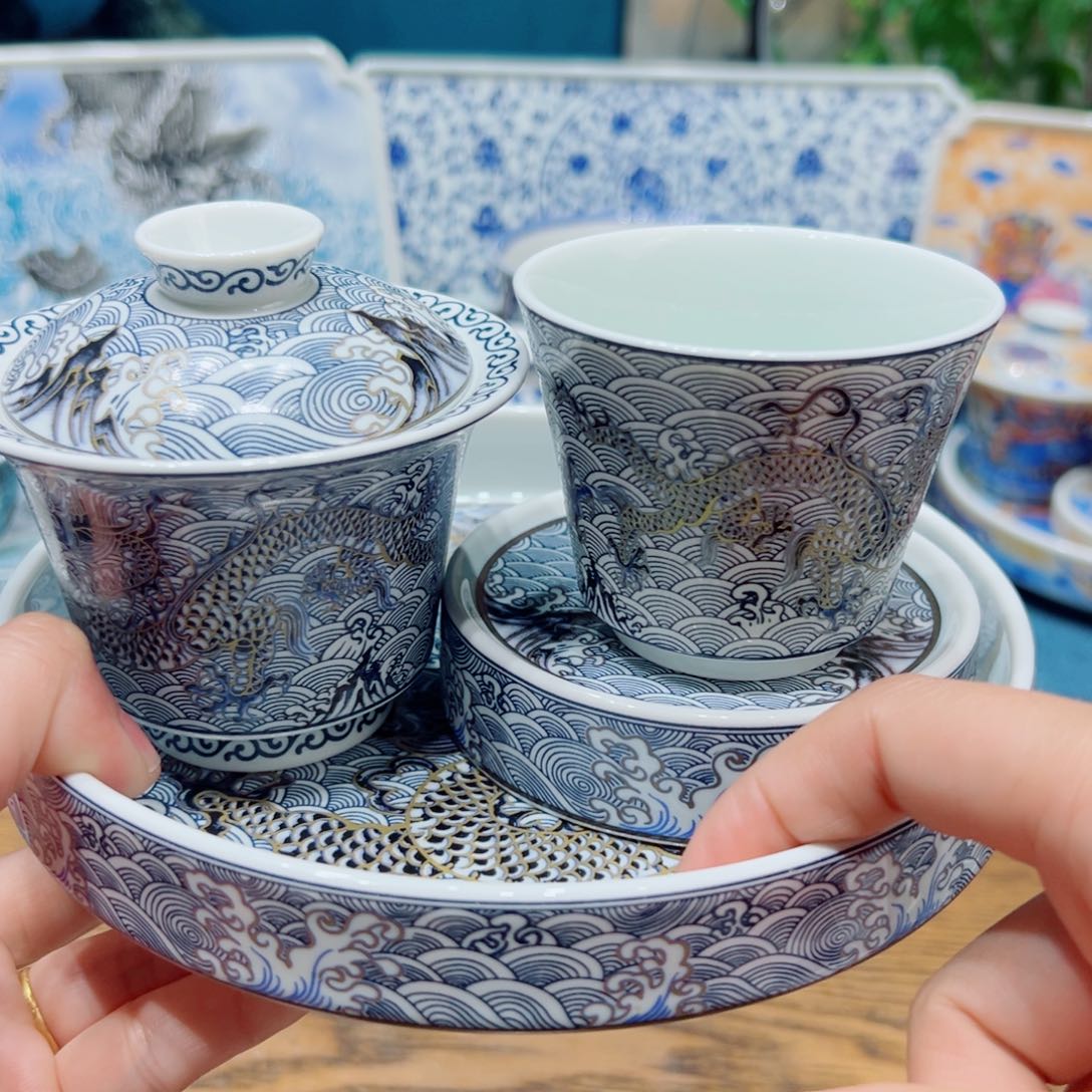 景德镇瓷器茶具套组