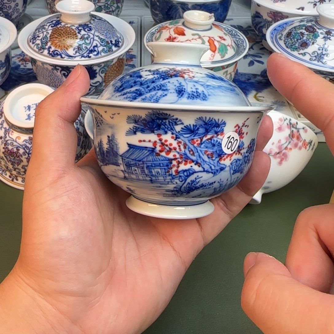 彦祖纯手工手绘茶具160