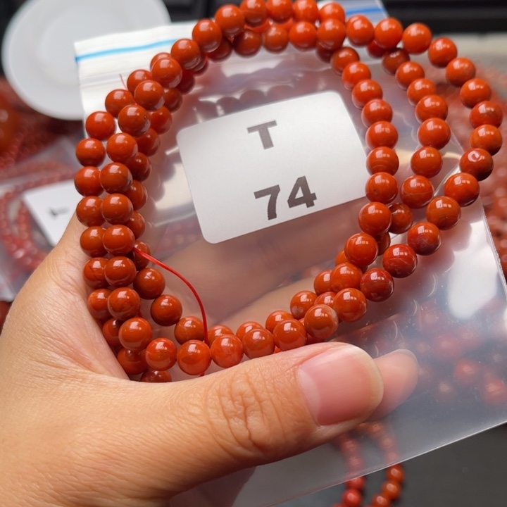 南红玛瑙未镶嵌多样性发货默认微瑕称重6mm