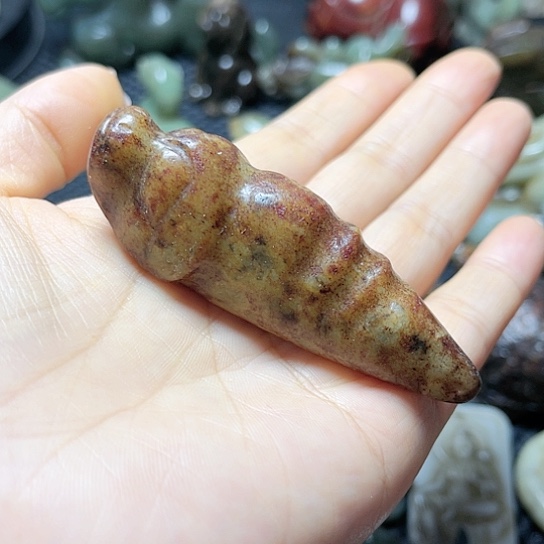 白玉菩提吊坠摆件