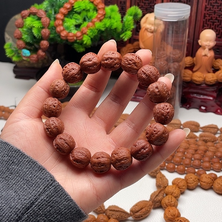 桃核手串野生小秋子元宝