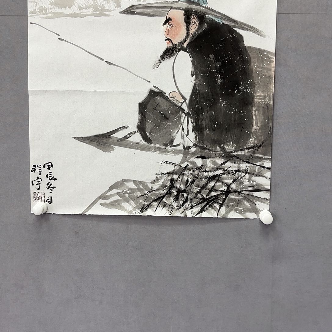 国画艺术家真人手绘