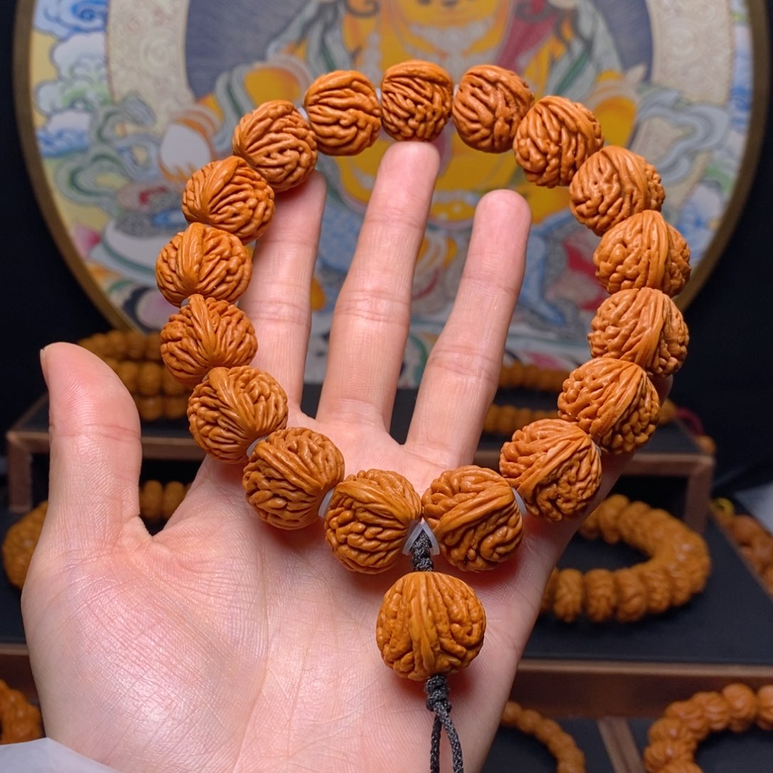 手串桃核龙纹桃核圆刺