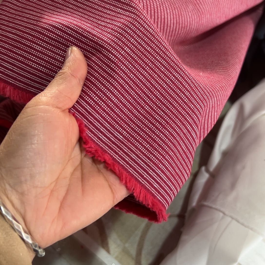 棉一米价港货原单色织纯棉厚帆布1.4米宽果子对面仓库