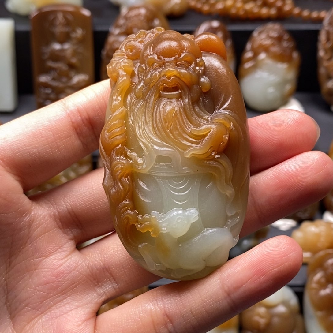 和田玉挂件未镶嵌塔*米