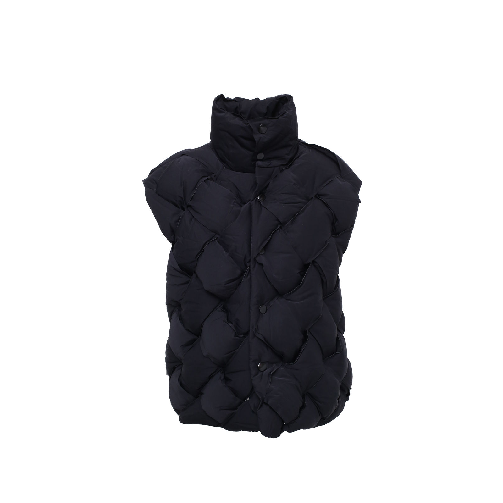 99新 BOTTEGA VENETA/葆蝶家 花花特价 鸭绒 新款 编织厚重马甲 