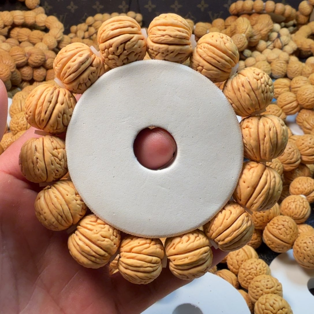 桃核吊坠苹果手串19尺