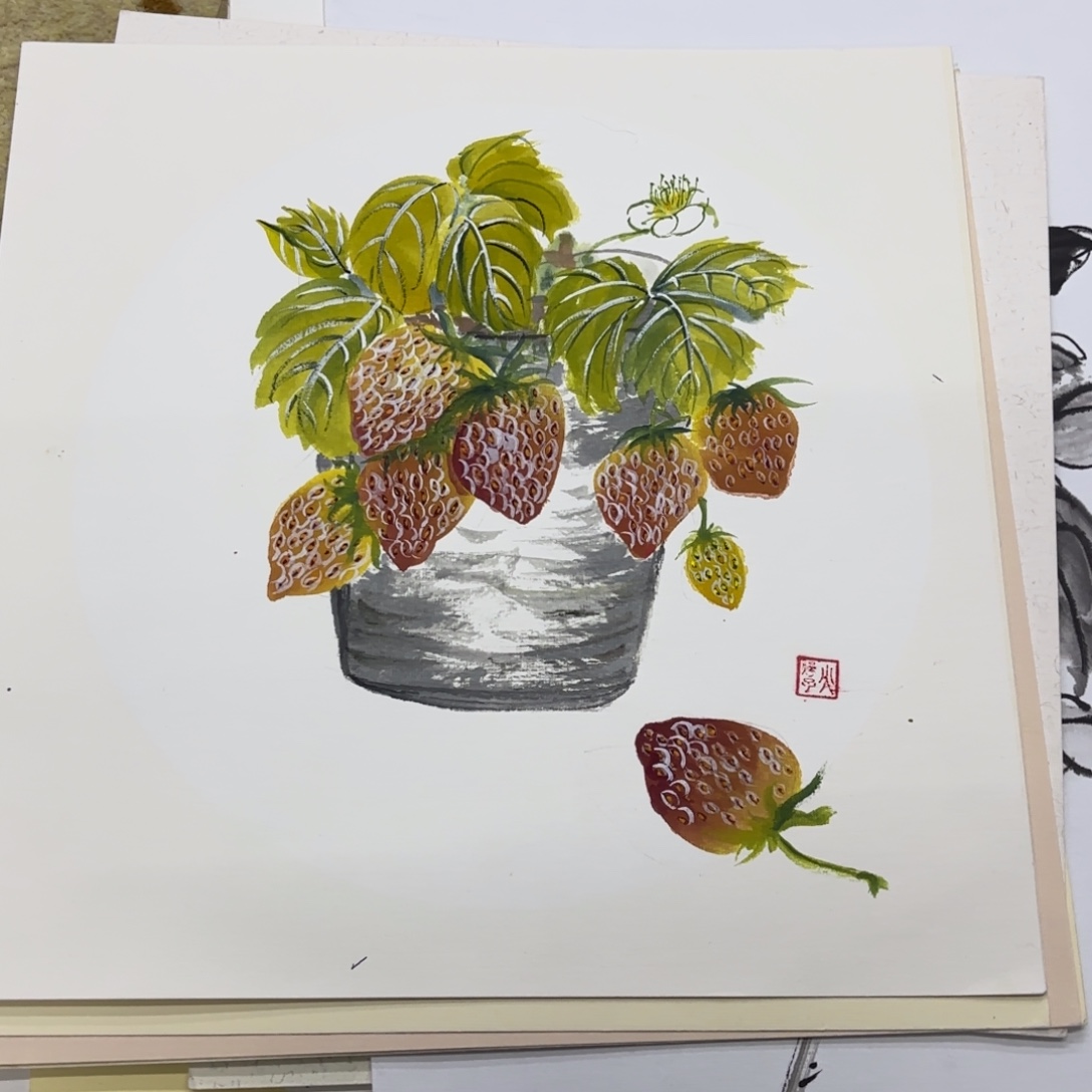 国画33-33卡纸作品艺
