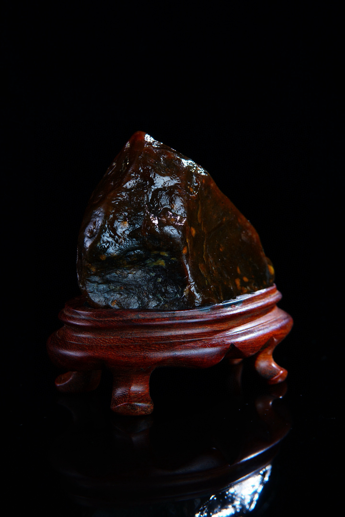 寿山石黑田原石 尺寸4.8-6.2-3cm 净重92g