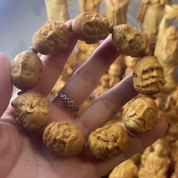 柏木（崖柏）崖柏十八罗汉手串