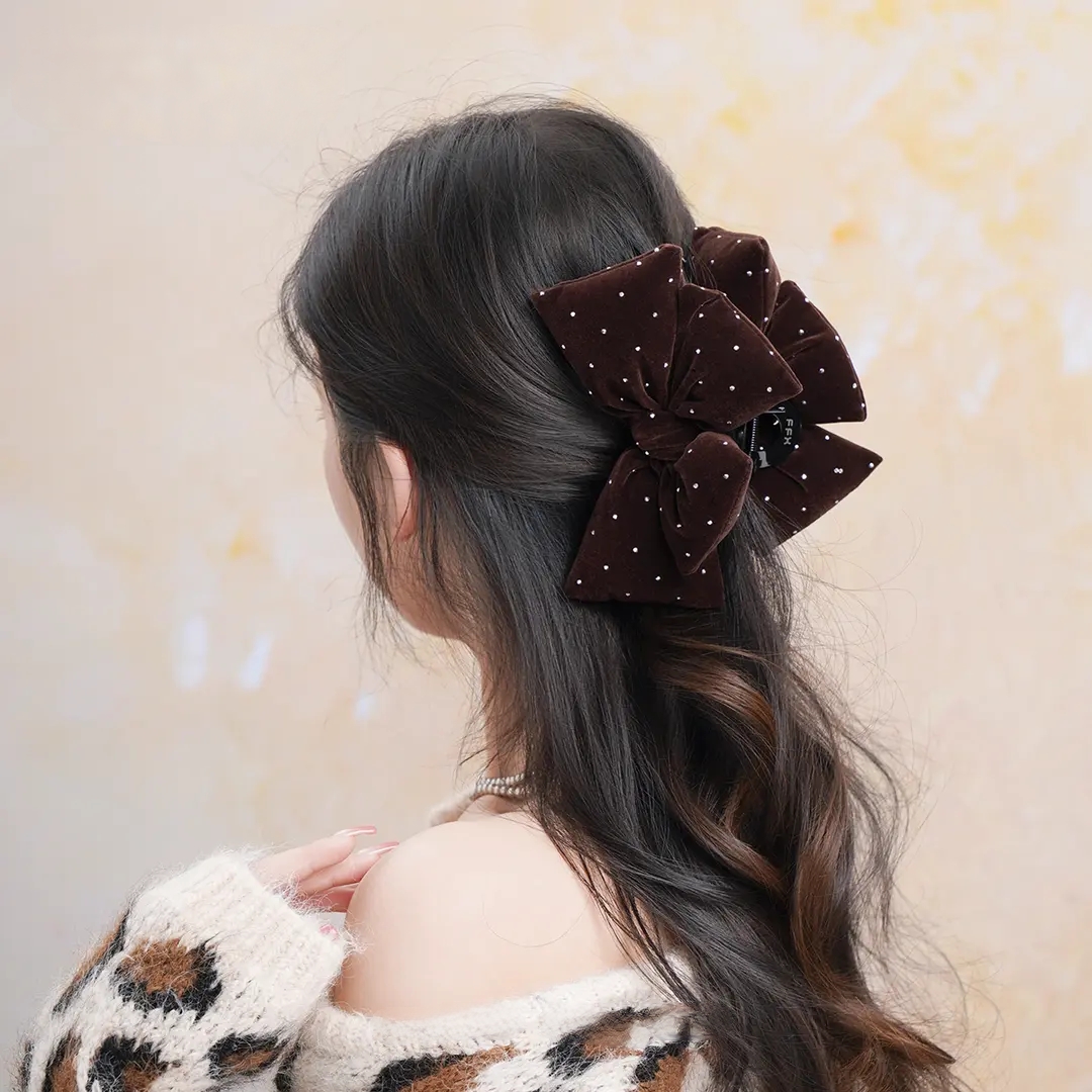 【繁星点点】立体填充棉蝴蝶结温柔氛围感抓夹商品图
