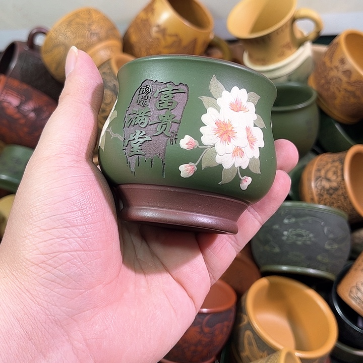 茶杯紫砂全手工紫砂主人杯