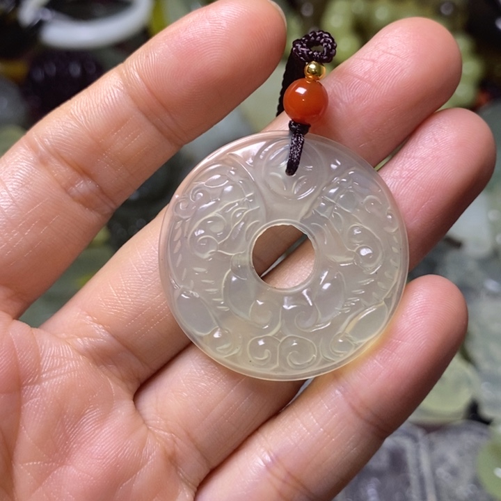 岫玉岫玉颈饰未镶嵌