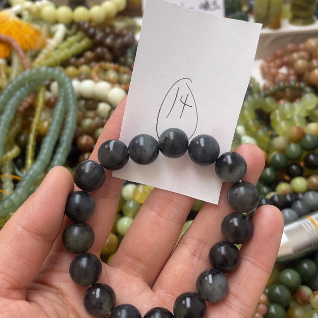 蛇纹石玉手链未镶嵌