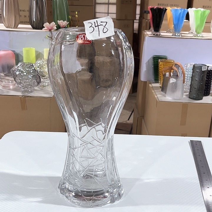 玻璃 348高30口8玻璃花瓶