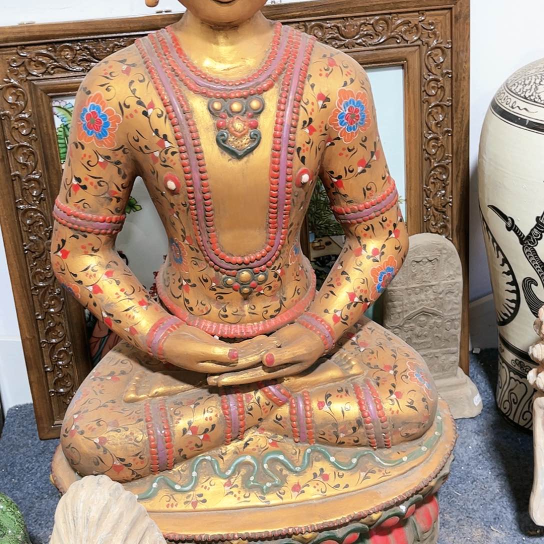 瓦当摆件摆件茶桌茶台陶瓷大*帝