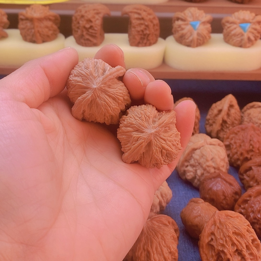 文玩核桃把件全品磨盘38