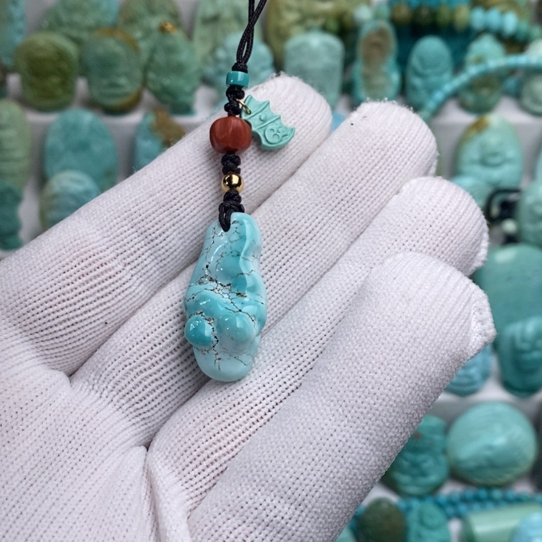 心***灵绿松石未镶嵌绿松石