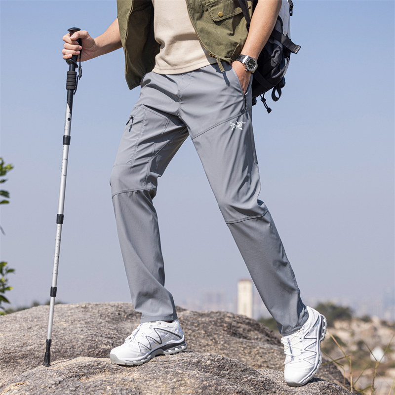 【一折】鸟家同款夏季休闲裤男士户外登山运动透气通勤百搭直筒长裤