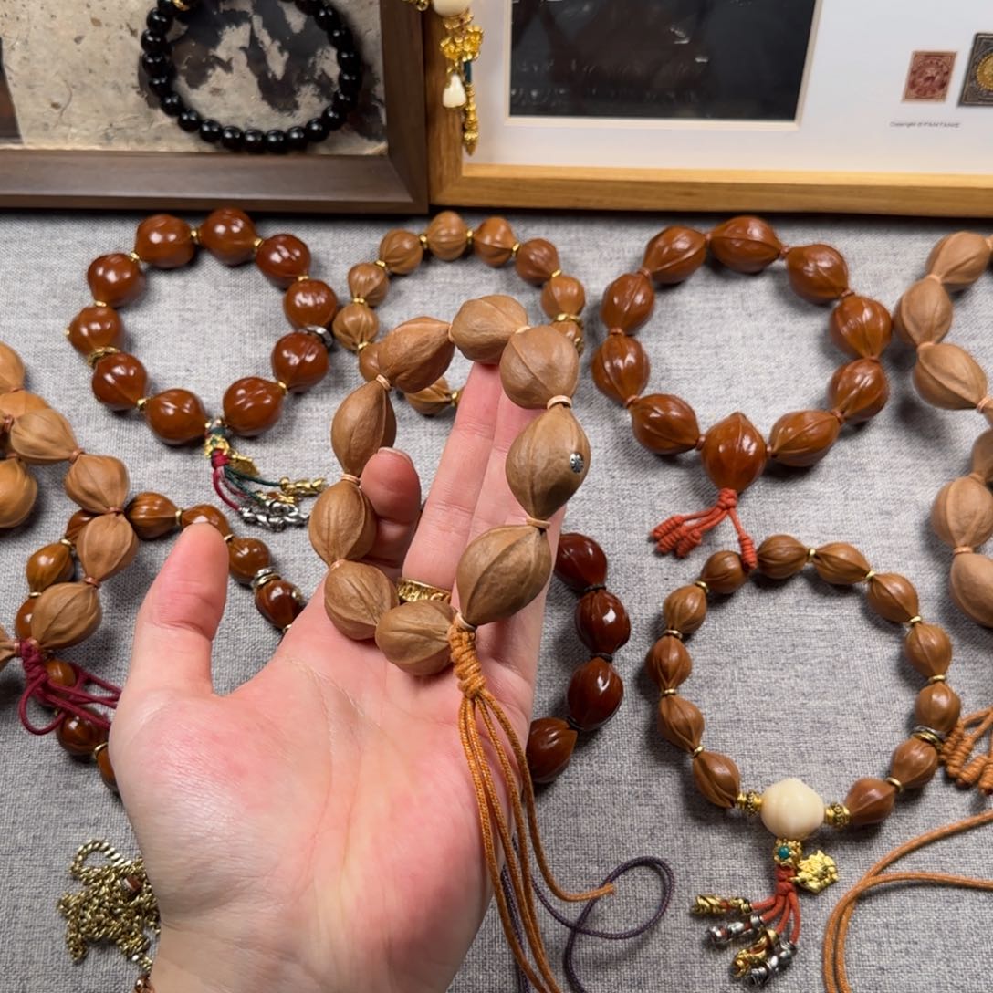 梅林铁核银标款手串