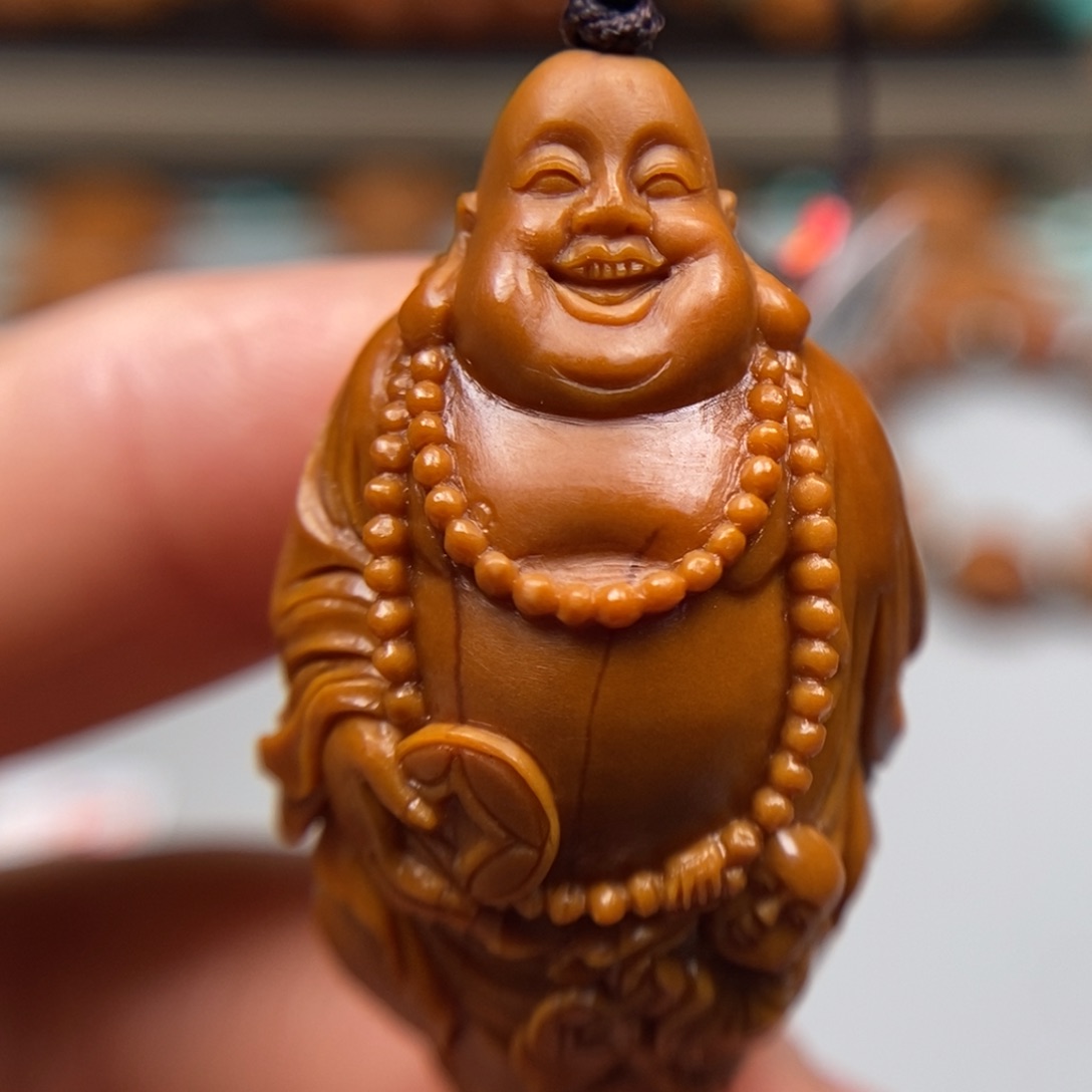 橄榄核吊坠童子弥勒
