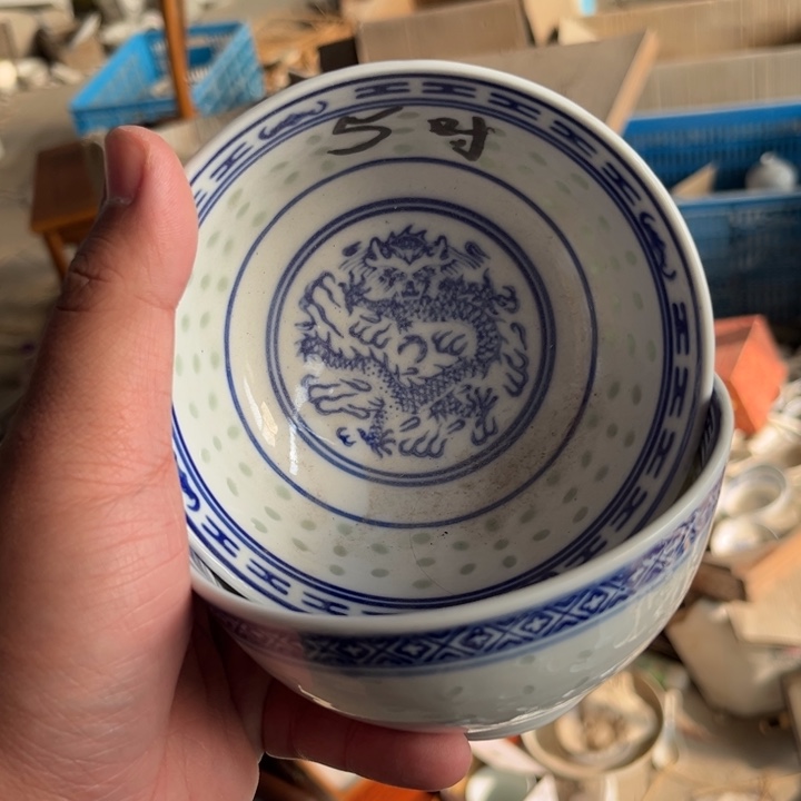 陶碗景德镇高温细白瓷餐具