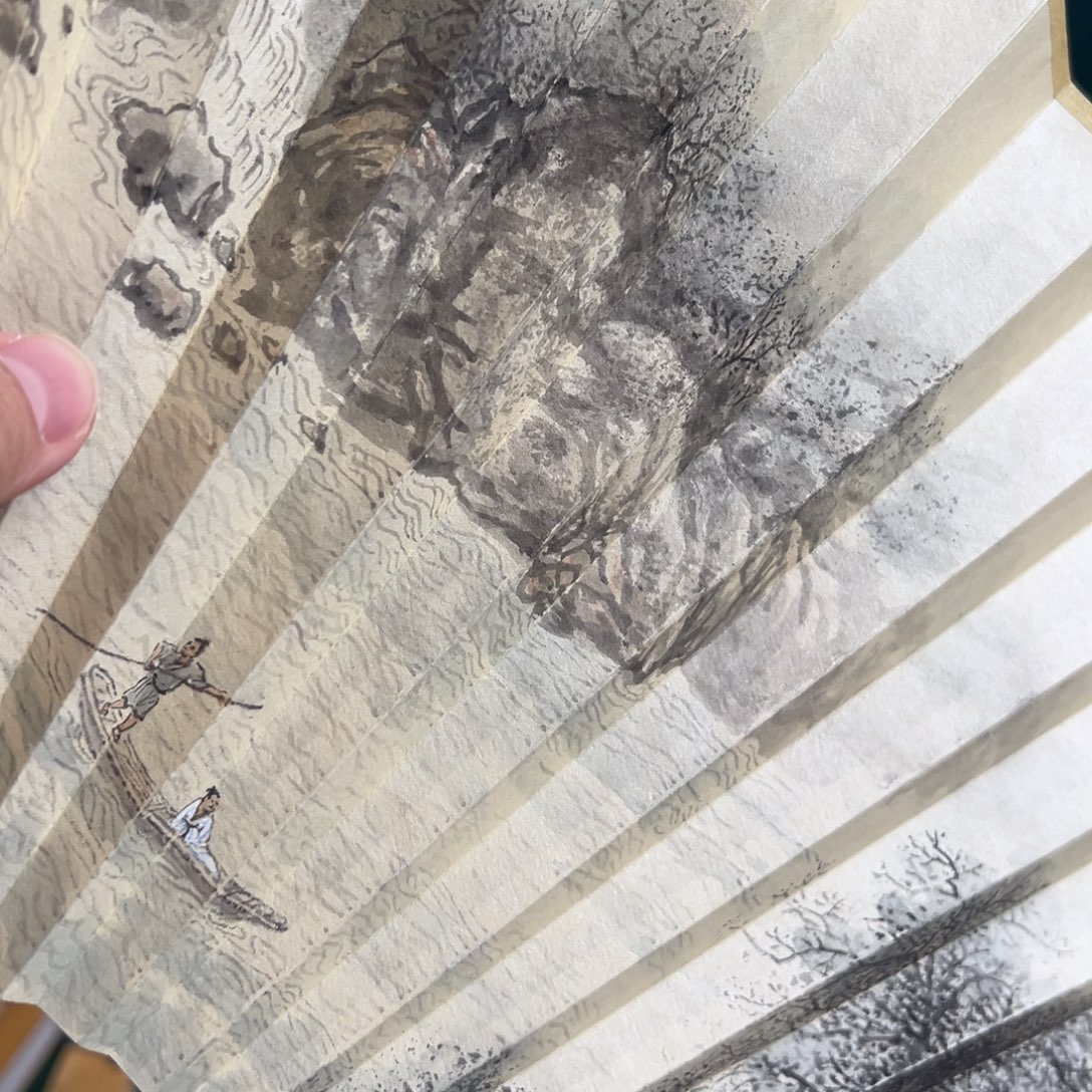 校***苑扇子扇子扇面扇面