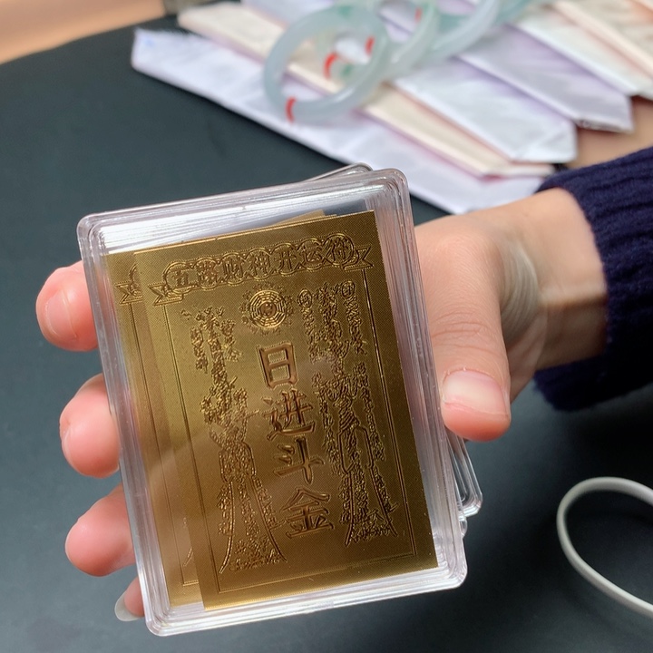 未镶嵌手镯翡翠手机贴金