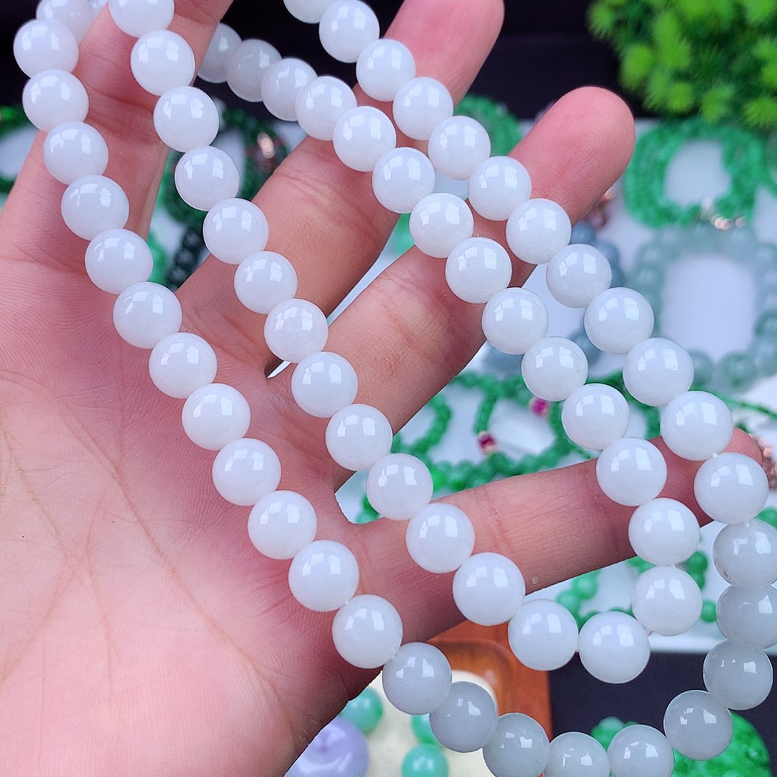 未镶嵌手链翡翠白月光项链卡