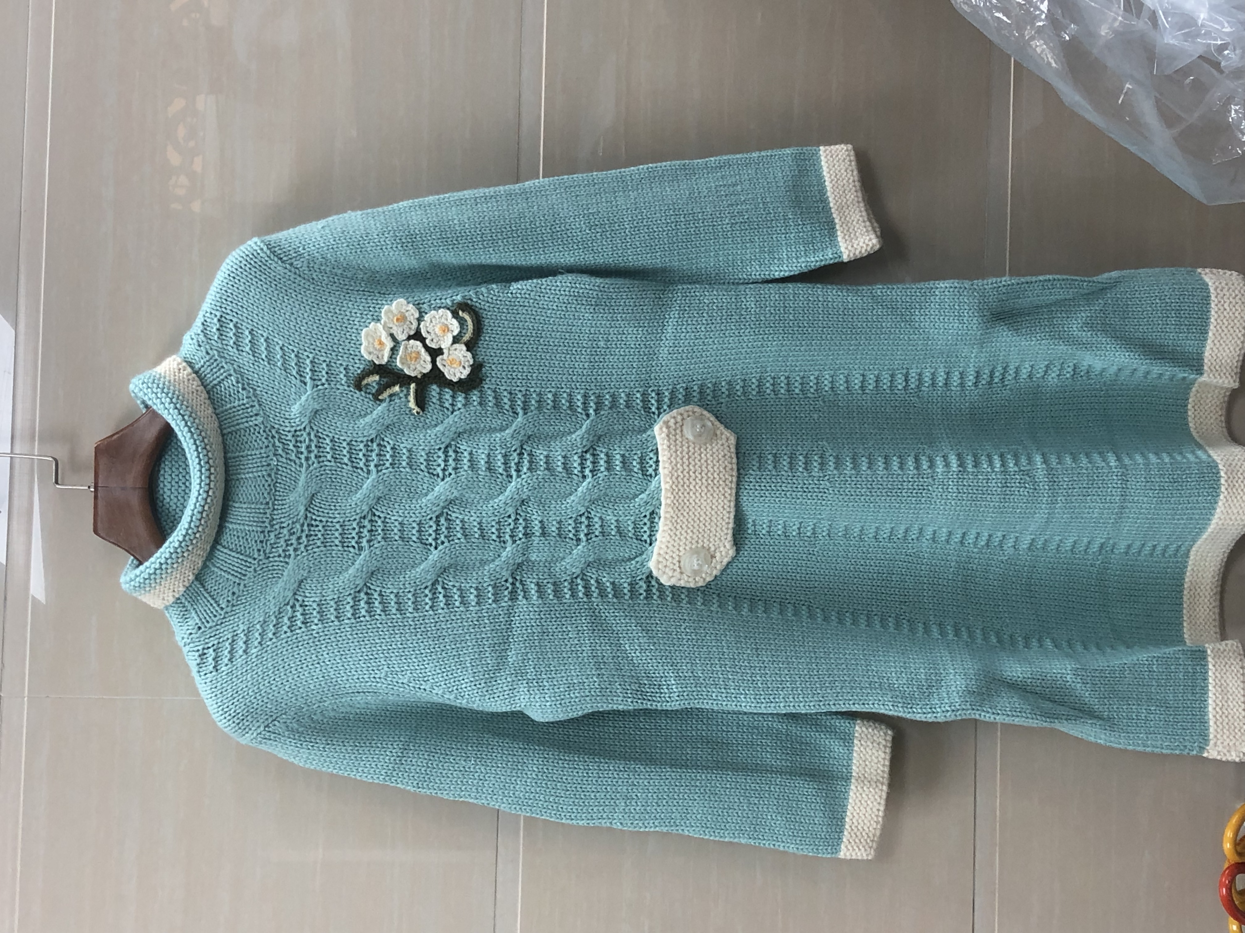 1号叫号纯色民族风公主风圆领毛衣针织衫上衣高领秋冬百搭