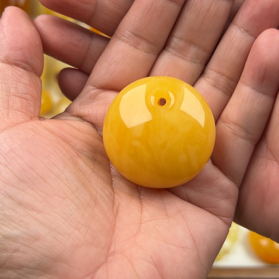 蜜蜡未镶嵌颈饰纯天然琥珀蜜蜡