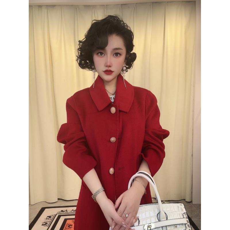 【亏品】金夫人一生一件羊毛大衣气质轻奢ED24090042